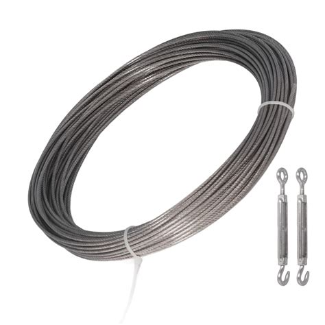 Buy Stainless Steel Cable Kit PVC Coated Rust Proof Wire Rope ...