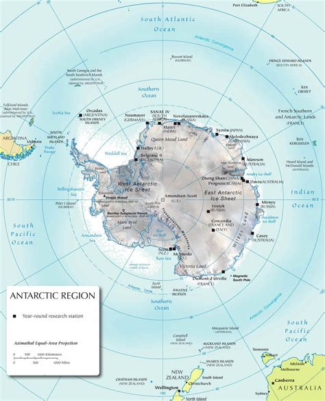 Antarctica Cities Map