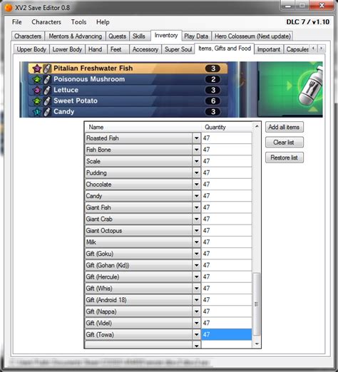 How to Use XV2 Save Editor 的图像结果
