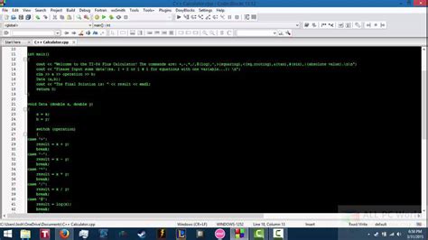 Code Blocks IDE 的图像结果