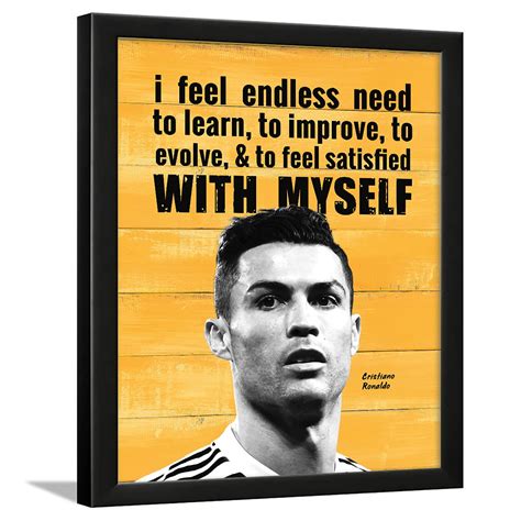 Buy Chaka Chaundh - Ronaldo Quote Frame - Cristiano Ronaldo s with ...