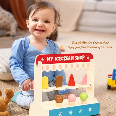 Baybee Wooden Ice Cream Shop pretend play toys for Kids. – Baybee India
