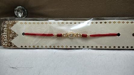 LIVE EVIL Mens Trendy Gold Plated Jaipuri Beads Work Rakhi For Brother ...