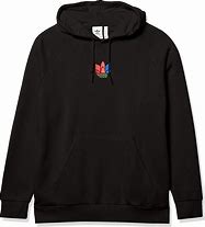 Image result for Black Adidas Hoodie with White Stripes