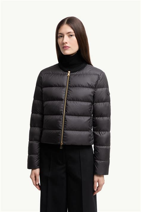 Black Mauvezin Wool-Trimmed Short Down Jacket - Short Down Jackets for ...