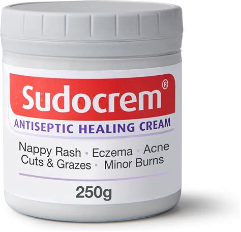 Sudocrem® Antiseptic Healing Cream, Zinc Oxide Cream for Nappy Rash, Eczema, Acne, and Minor ...