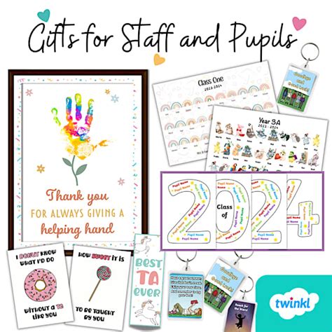 End of Year Gift Ideas for Pupils and Staff - Twinkl