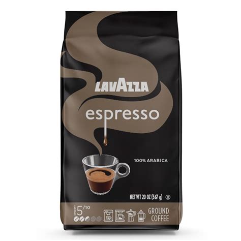 Lavazza Espresso Ground Coffee, Medium Roast, 100% Arabica, 20 oz Bag ...