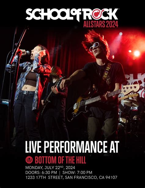 School of Rock Allstars, Bottom of the Hill, San Francisco, 22 July ...