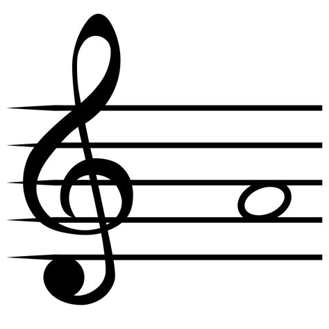 Note A, la music staff lines G clef solfege note 20714753 Vector Art at ...