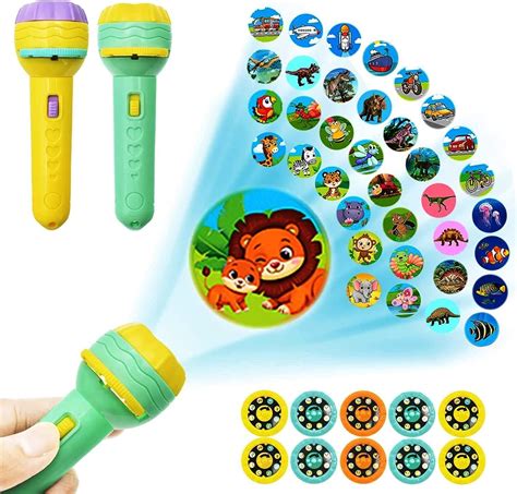 Buy Magicwand® Mini Slide Projector Torch for Kids with Animal Patterns ...