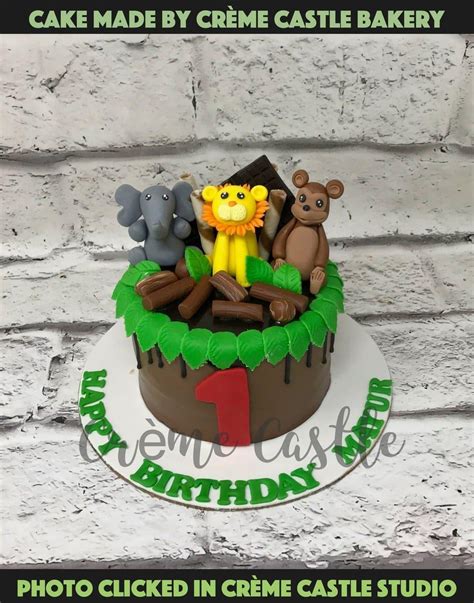 Brown Jungle Design Cake – Creme Castle