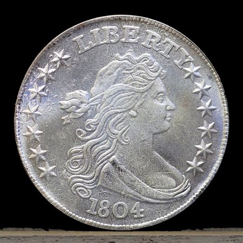 1804 Draped Bust Dollar Heraldic Eagle Silver Plated Coin ...