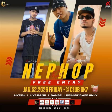 NEPHOP NIGHTS , UAE, Dubai, United Arab Emirates, 2 January to 3 ...