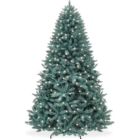 Best Choice Products 4.5ft Artificial Blue Spruce Christmas Tree, Pre ...