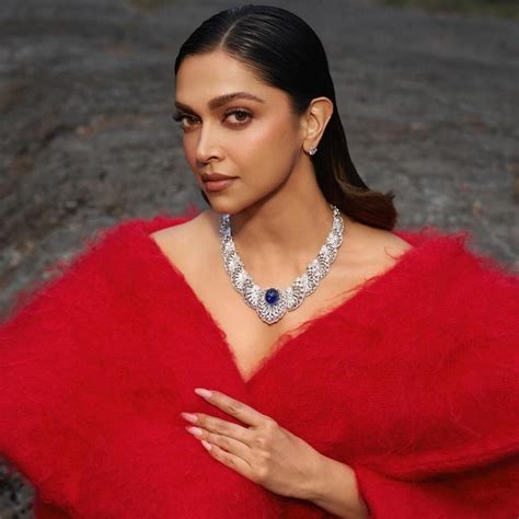 Deepika Padukone stuns in red gown and diamond necklace in Stockholm