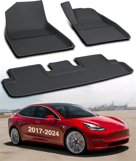 All Weather Floor Mats for Tesla Model 3 2017-2025 Highland RHD ...