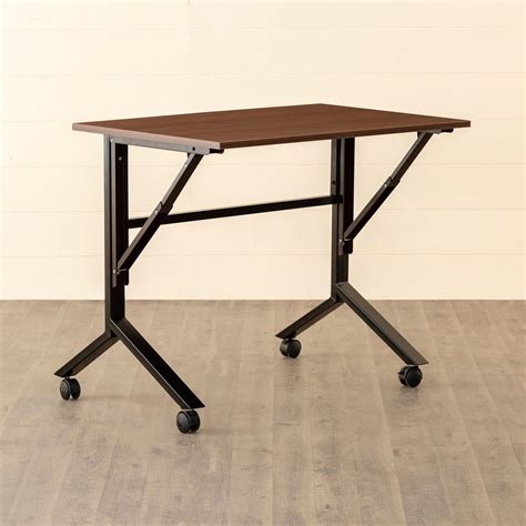 Buy Helios Spacio Portable Folding Study Desk - Brown from Helios by ...