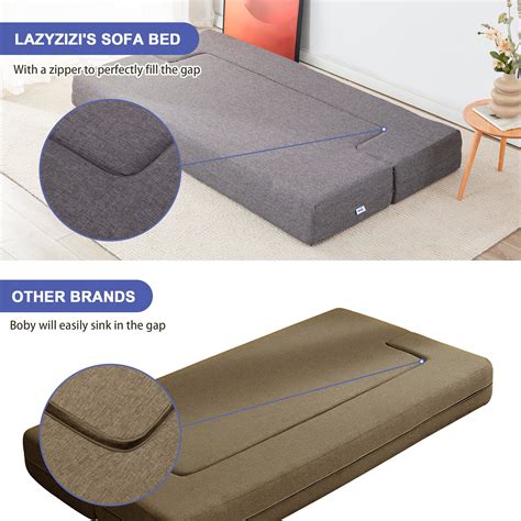 Snapklik.com : Lazyzizi Floor Sofa Bed, Convertible Sleeper Lounge ...