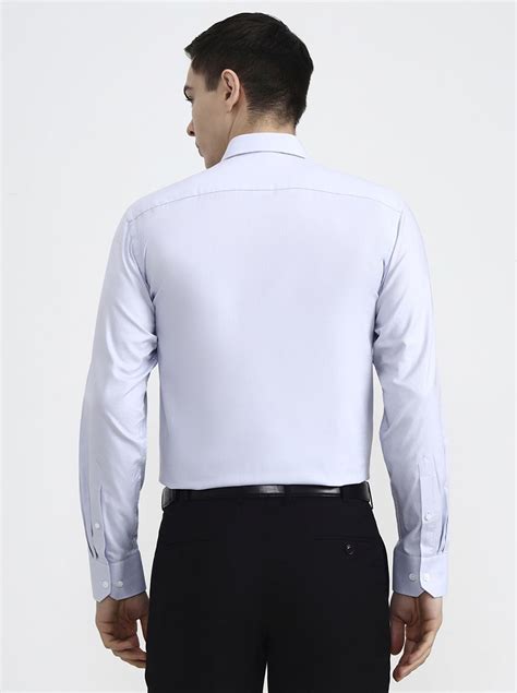 JadeBlue Light Grey Solid Formal Shirt | Regular Fit | 100% Cotton ...
