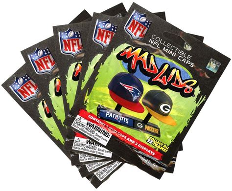 Mad Lids - NFL Series 1 Blind Packs (5 Pack Lot) : Amazon.in: Toys & Games
