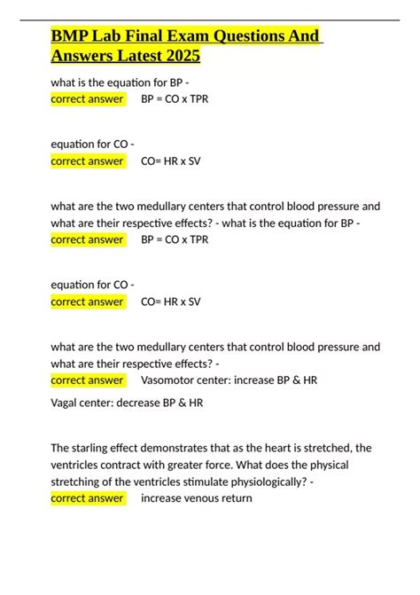 Image result for Sample BMP Lab