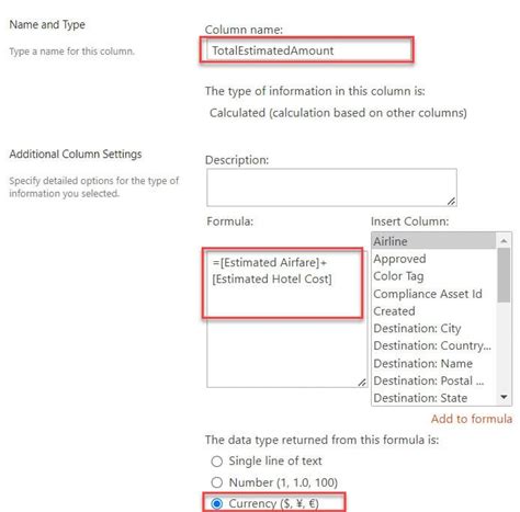 Total a Calculated Column in SharePoint 的图像结果