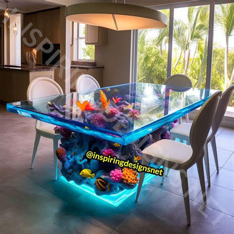 These Aquarium Dining Tables Will Make Waves at Your Next Dinner Party ...