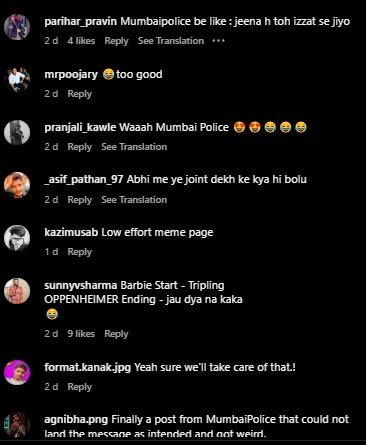 Mumbai Police’s latest public safety post has a Barbie-Oppenheimer ...