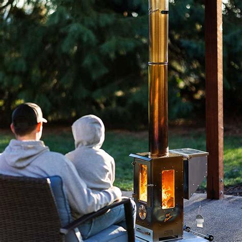 Timber Stoves Big Timber 90000 BTU Pellet Patio Heater Portable ...