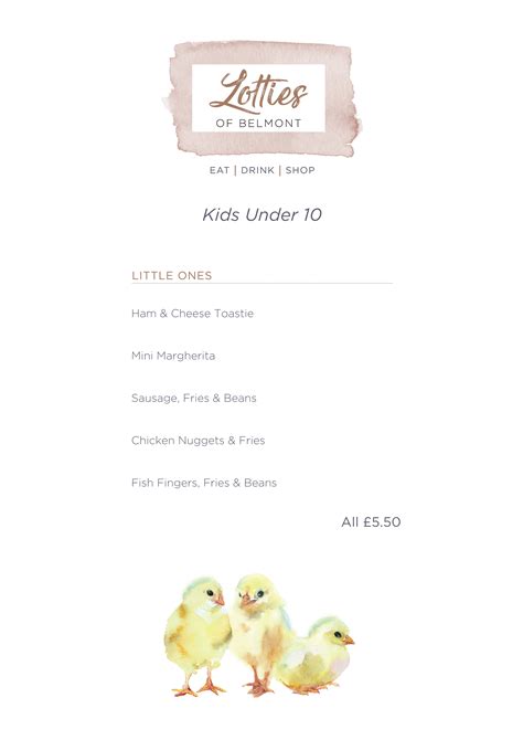 Menu — Lottie's of Belmont