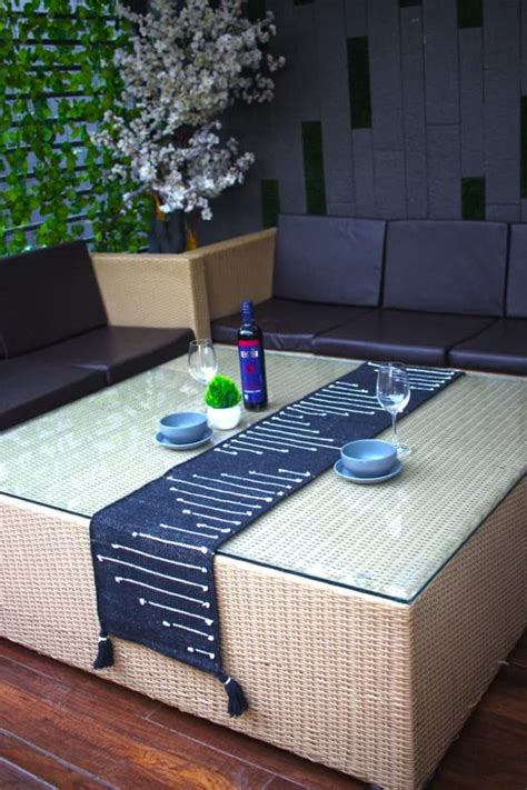 Buy MOGNE FAB Cotton Fabric Dining Table Runner for 6 Seater Unique ...