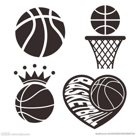 矢量篮球标志设计图片素材-篮球的创意标志矢量设计插画-jpg格式-未来素材下载