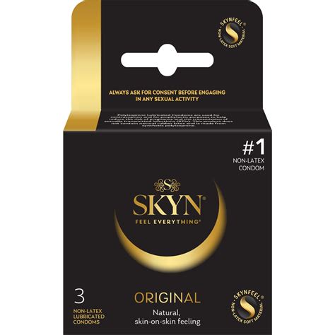 LifeStyles Skyn Original Non-Latex Condoms Lubricated, 3 CT