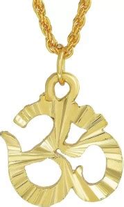 zebisco Gold Plated Handcrafted Filigree OM Aum Spiritual Hindu God ...