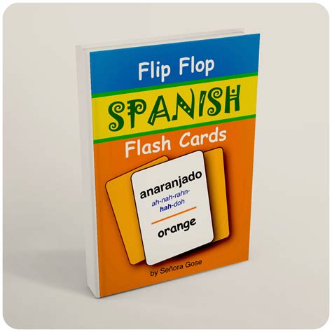 Flip Flop Spanish Flash Cards: Anaranjado – Flip Flop Spanish & Spanish ...