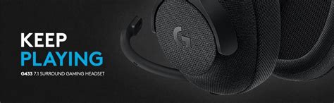 Logitech G433 7.1 Surround Sound Wired Gaming Headset for PC/VR and ...