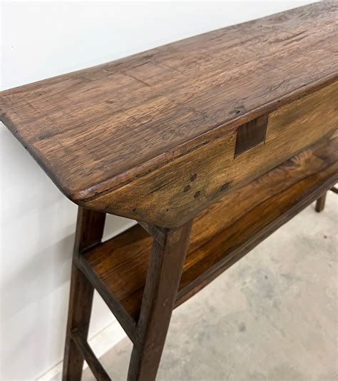 Natural Wood Console Table at Bill Eley blog