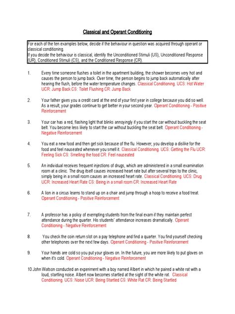 Operant Conditioning Exercises 的图像结果