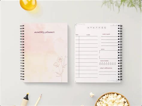 Printable Monthly Planner Task Tracking Digital Planner for Organazing ...