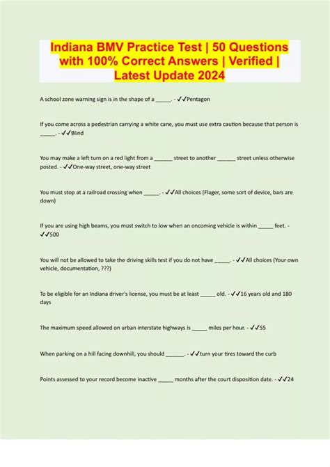 Indiana Bmv Practice Test 2025 – Indiana Bmv Permit Test 2025 – BJAJ