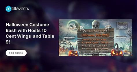 Halloween Costume Bash with Hosts 10 Cent Wings and Table 9!, Moose ...