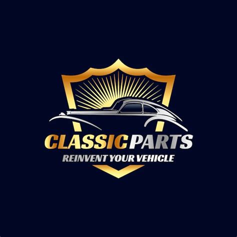 Gradient auto parts logo design | Free Vector