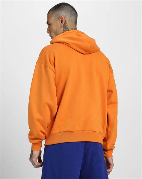 Eye Orange Oversized Pocket Graphic Printed Hoodie – Veirdo