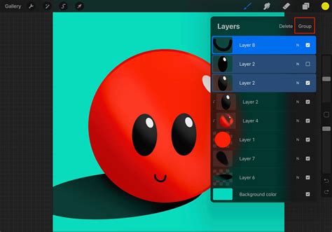 Procreate Layers Tutorial 的图像结果