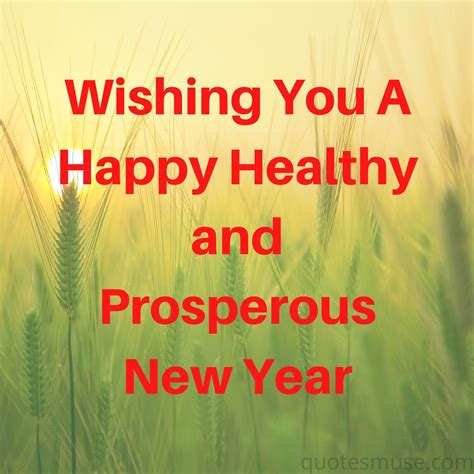Wishing You A Happy Healthy and Prosperous New Year - Quotes Muse