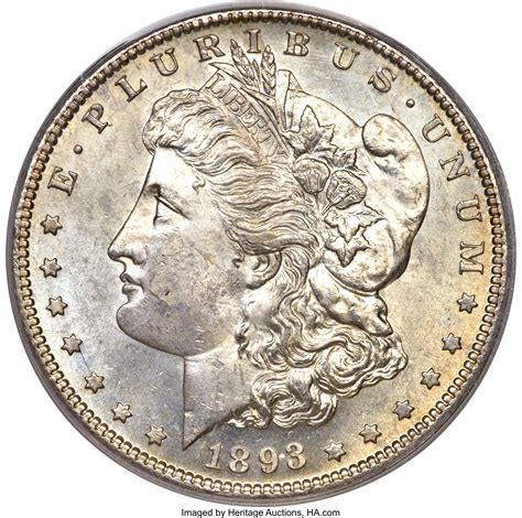 1893-S $1 MS63 PCGS.... Morgan Dollars | Lot #3230 | Heritage Auctions