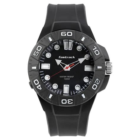 Buy Online Fastrack Trendies Quartz Analog Black Dial Plastic Strap ...