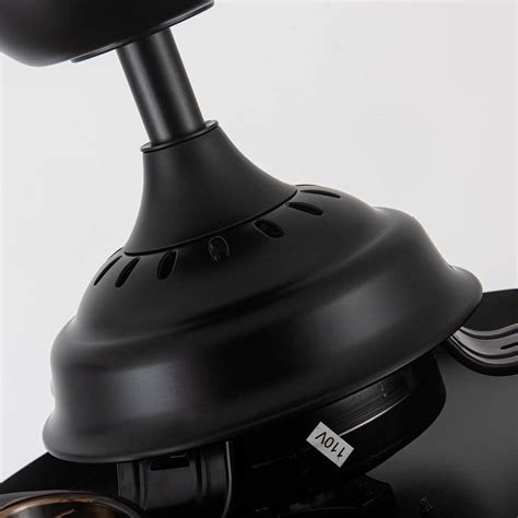 Buy Petra 36 in. Indoor Black Caged Retractable Ceiling Fan with Light ...