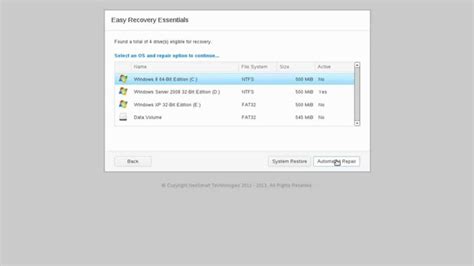 Easy Recovery Essentials for Windows
